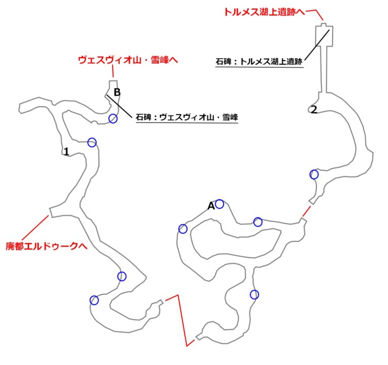 【イース セルセタの樹海：改】エルドゥーク近郊のマップ 月は赤いか