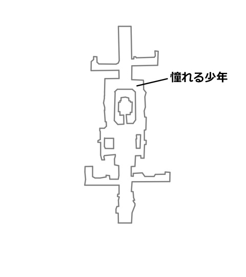 迷イ人憧れる少年の場所を記したマップ