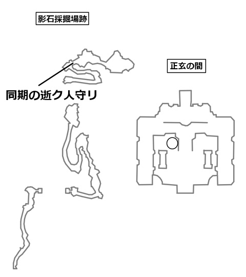 迷イ人同期の逝ク人守リのいる場所と目的地