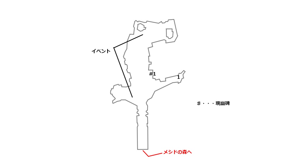 スゴ村の宝箱の場所を記したマップ